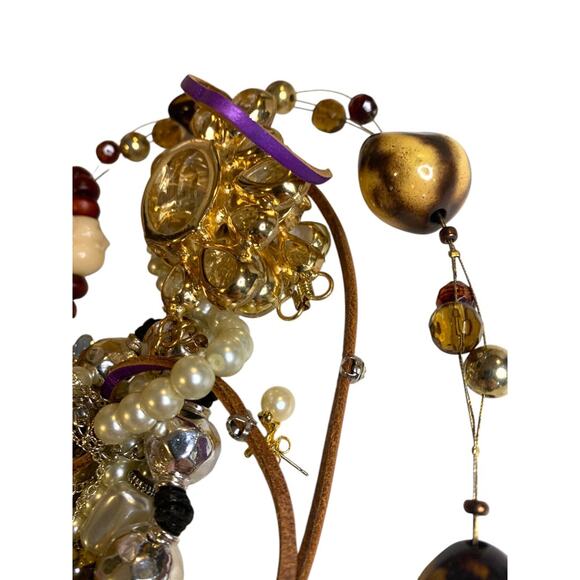 Lot H of Broken Scrap Assorted Jewelry Pieces Crafting Art 12.1 ounces - Picture 7 of 9